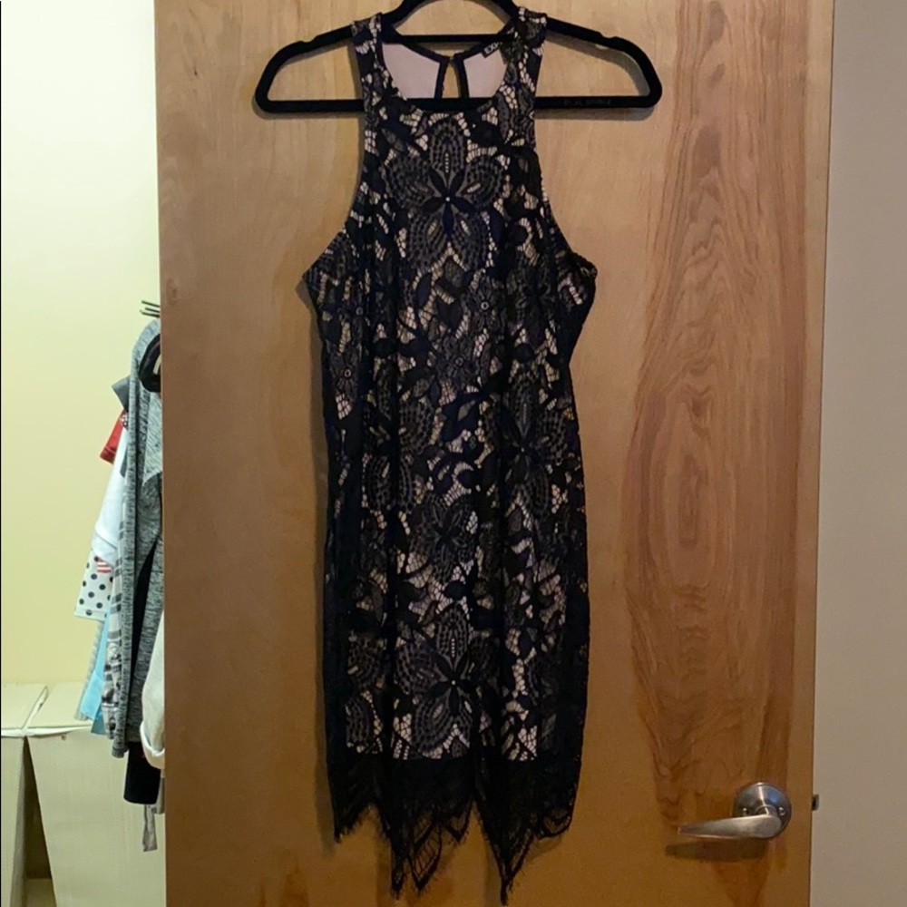 Little black lace dress